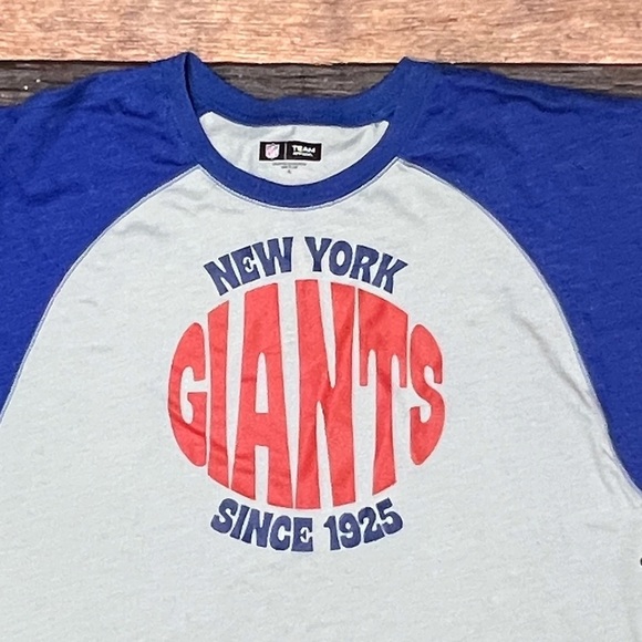 New Era Women's New York Giants Color Block NFL Football New Grey T-Shirt - Picture 7 of 8